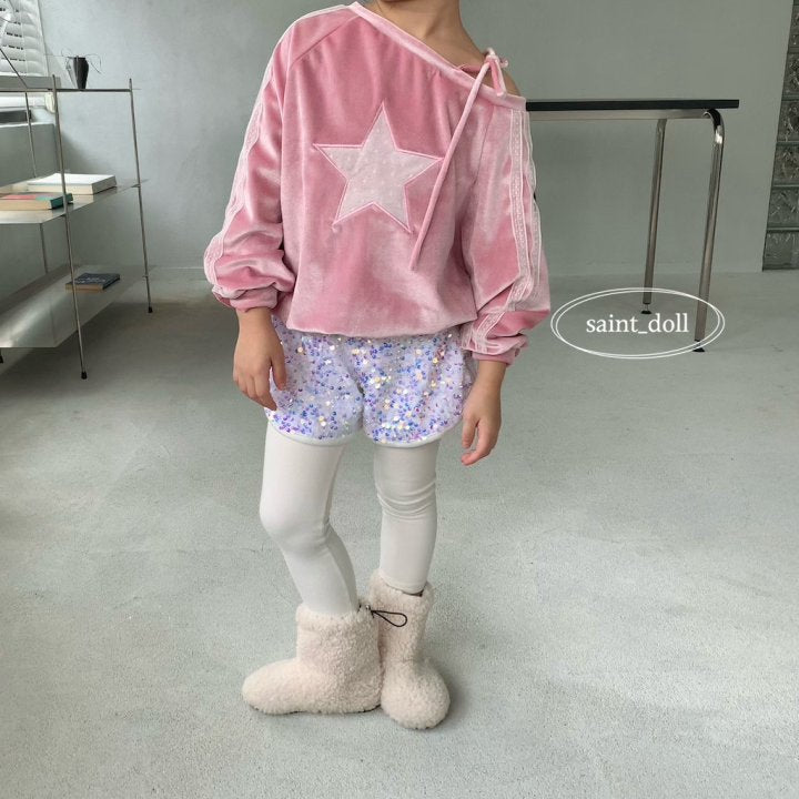 Bling Shorts [White/M(3-4yr)]