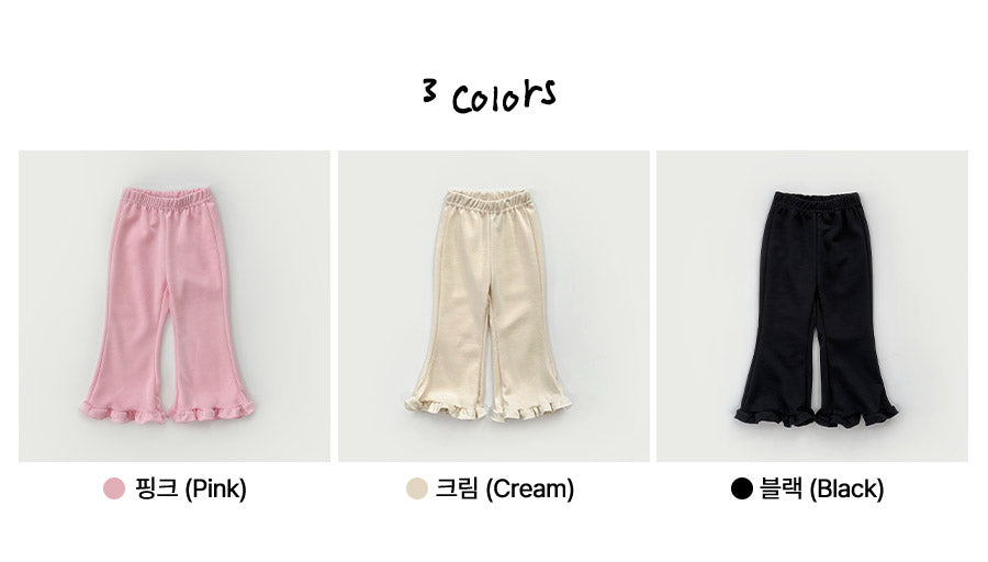 [PRE-ORDER] Frill Boot-Cut Pants