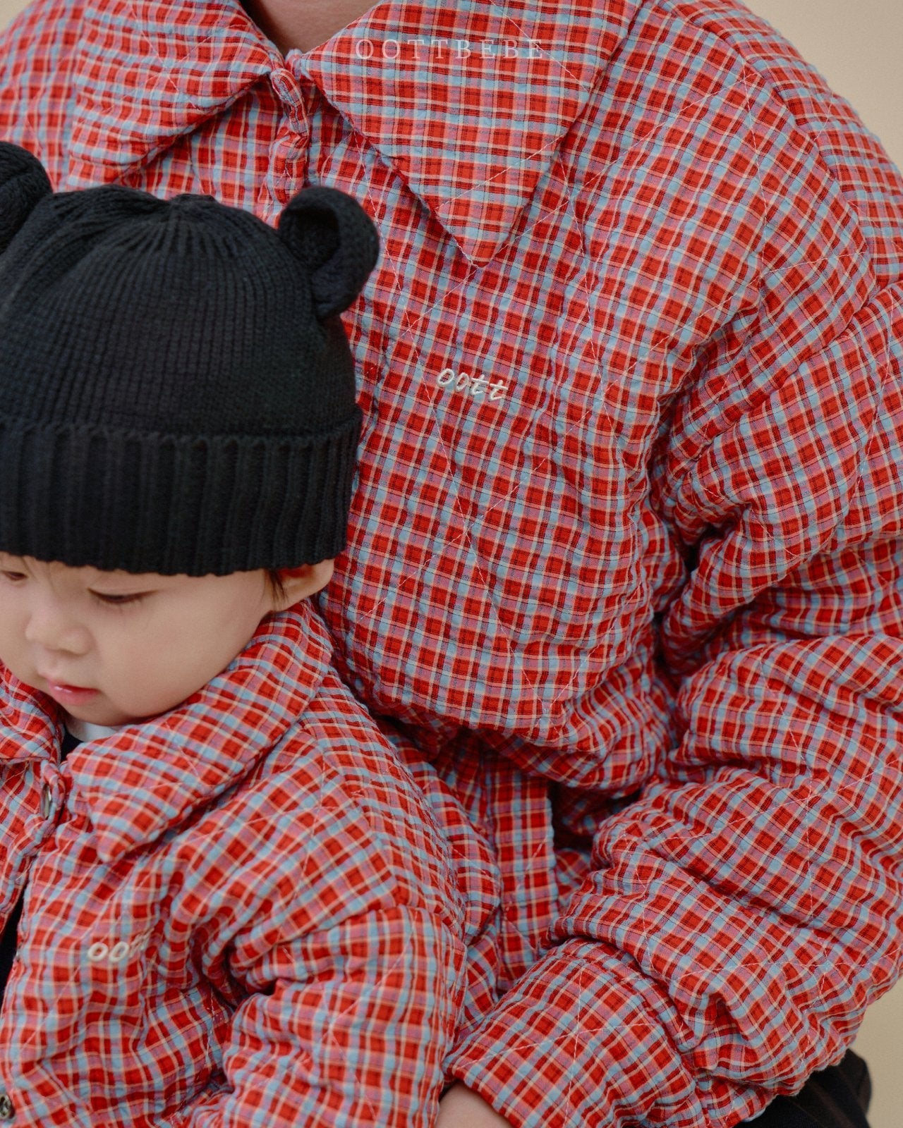 Raphine Padded Jacket [Red Check/S(2-3yr),L(4-5yr)]