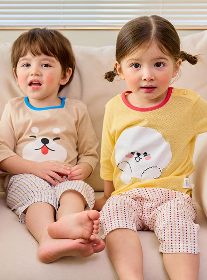 Animal Mesh 3/4 Home Wear Set