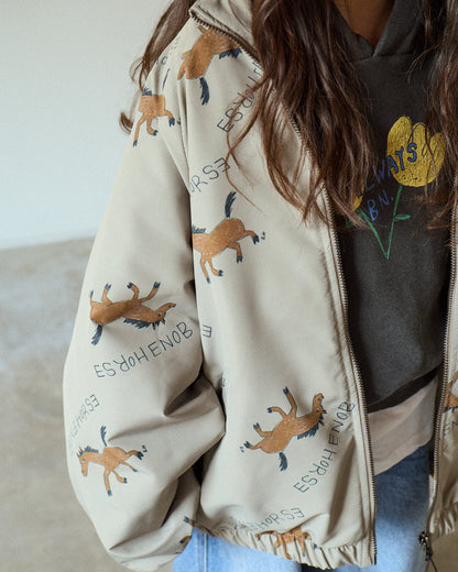 [PRE-ORDER] Autumn Horse Raglan Jacket