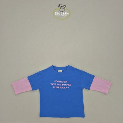 Superman Layered T-Shirts [Red/M(3-4yr)]