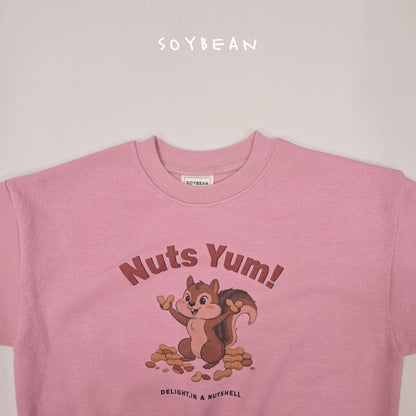 Nuts Sweatshirts [Pink/JM(8-9yr)]