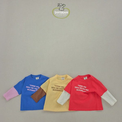 Superman Layered T-Shirts [Red/M(3-4yr)]