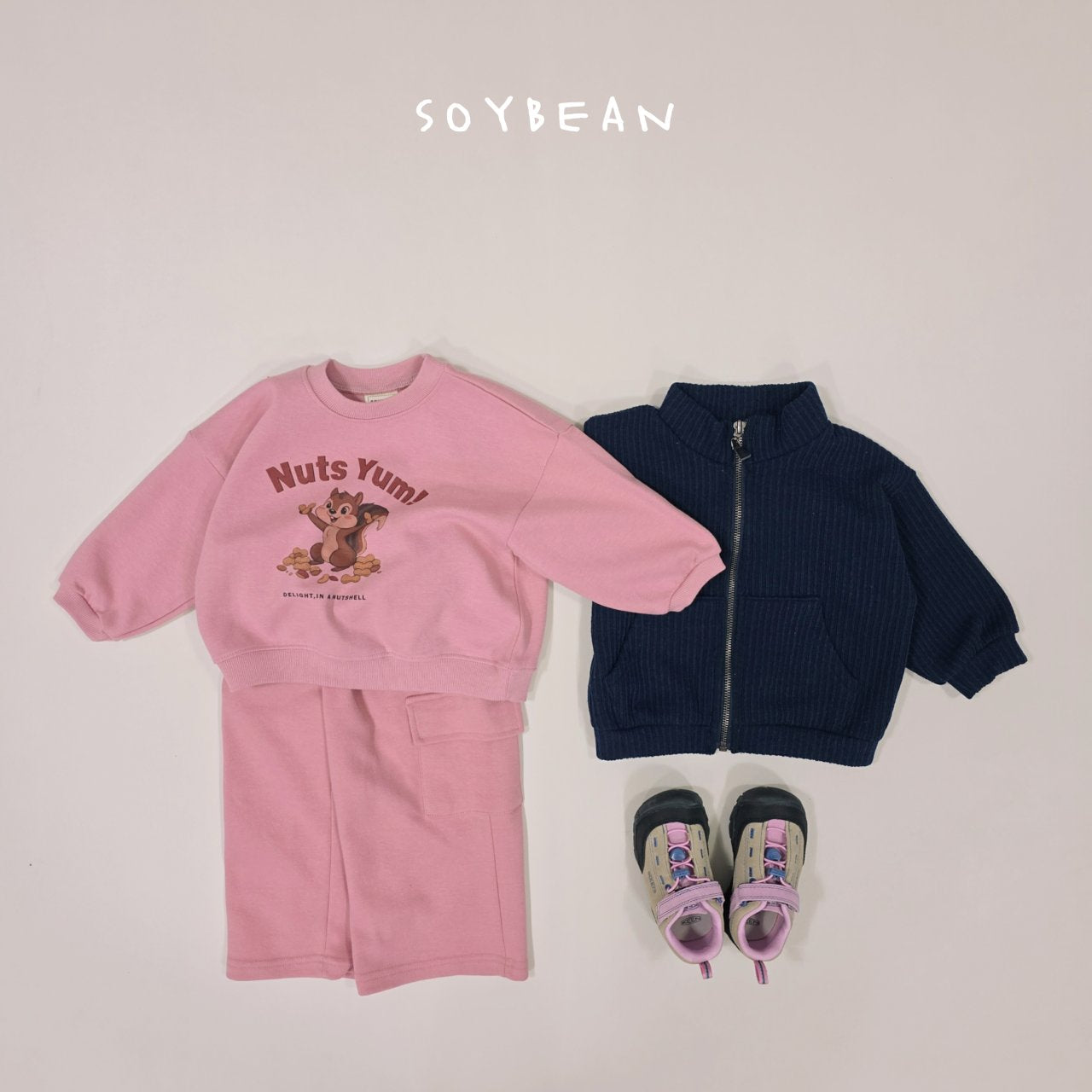 Nuts Sweatshirts [Pink/JM(8-9yr)]