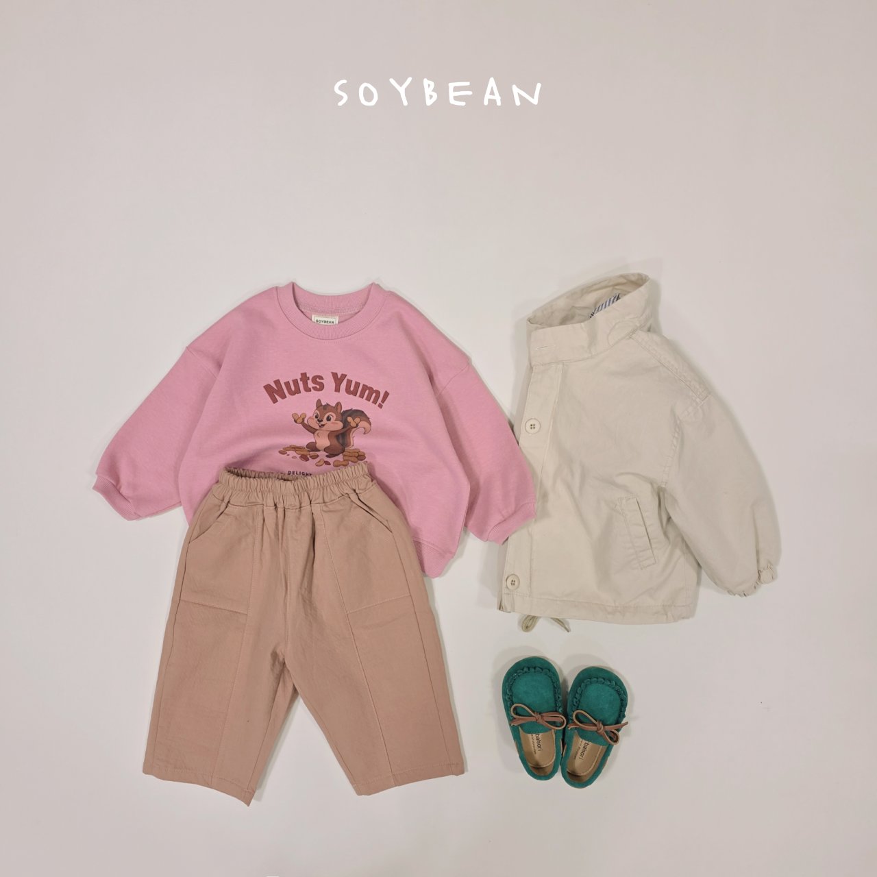 Nuts Sweatshirts [Pink/JM(8-9yr)]