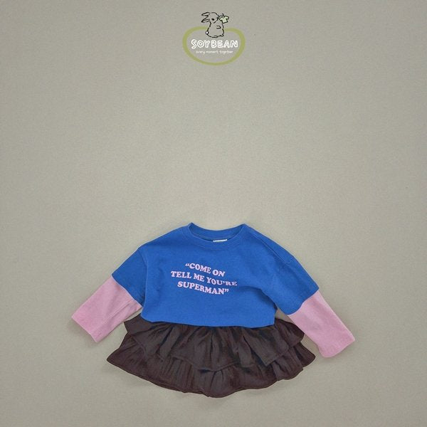 Superman Layered T-Shirts [Red/M(3-4yr)]