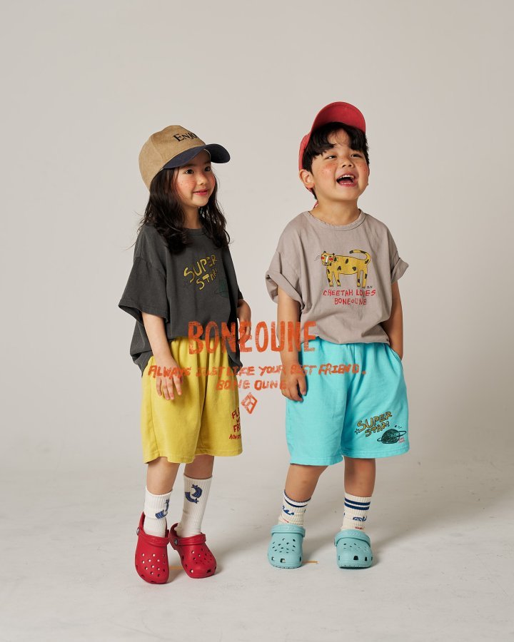 Red Cheek Cheetah T-Shirts [Cocoa/XS(1-2yr)]