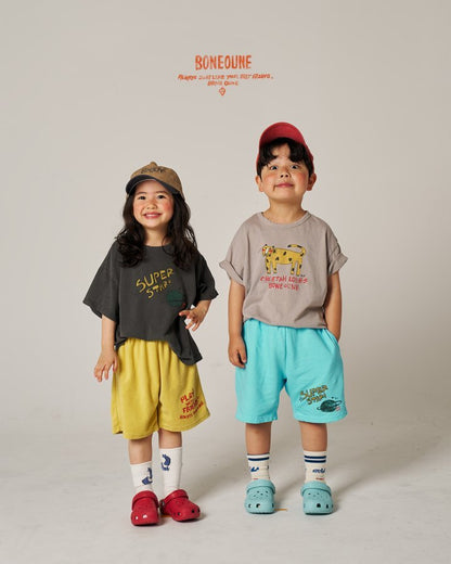 Red Cheek Cheetah T-Shirts [Cocoa/XS(1-2yr)]