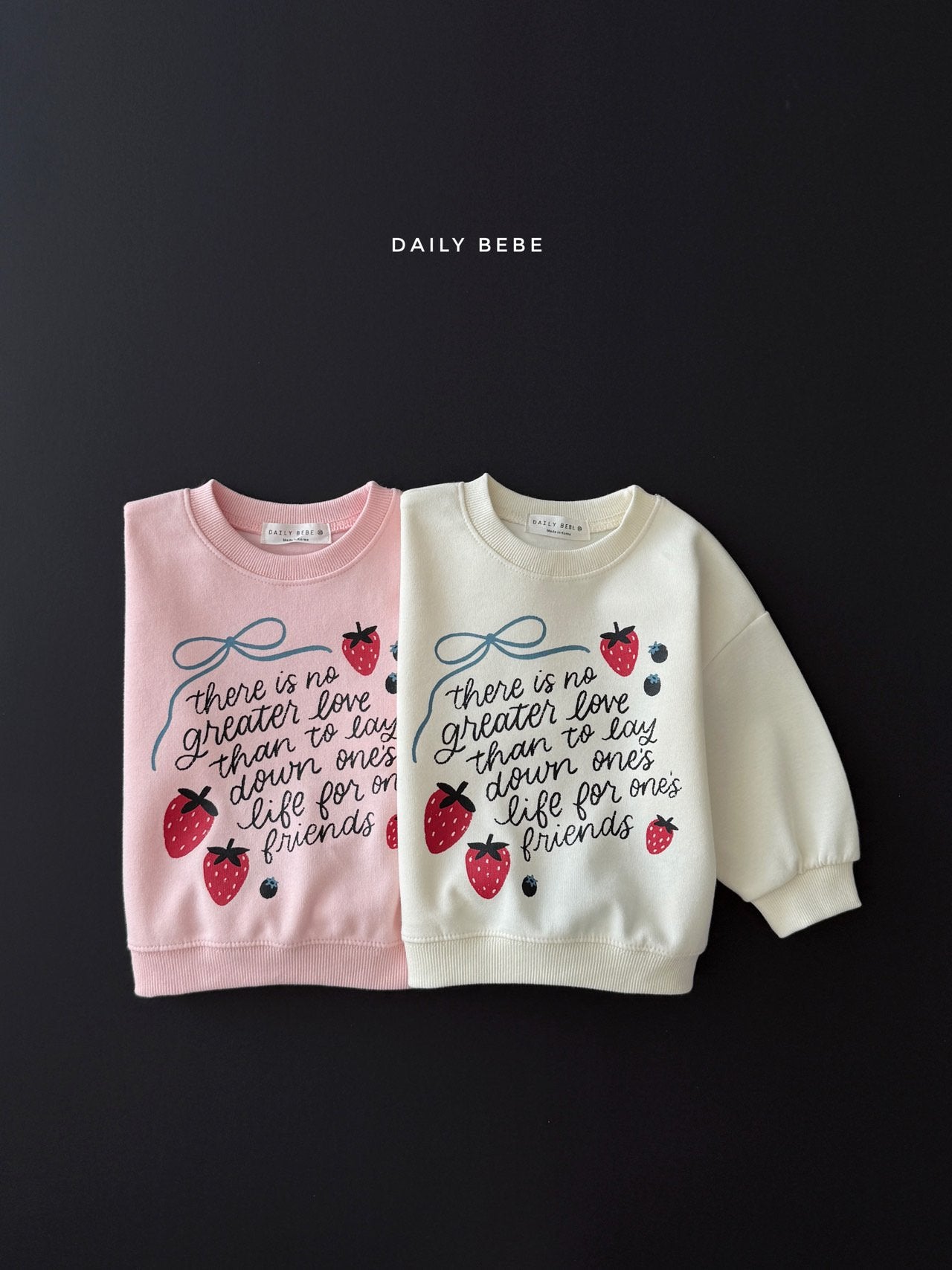 [PRE-ORDER] Strawberry Ribbon Sweatshirts