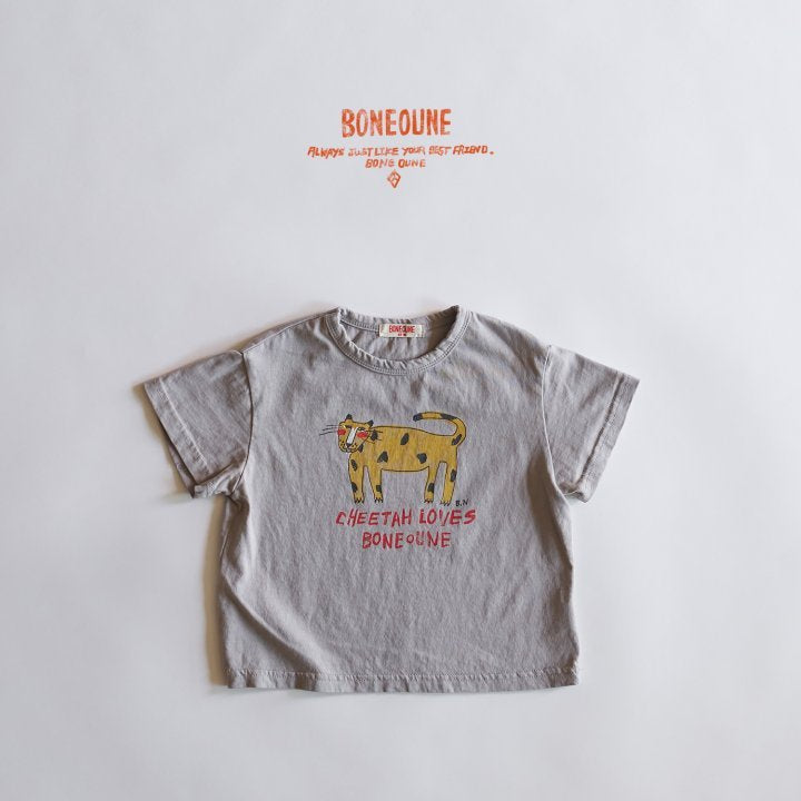 [Bone Oune] Red Cheek Cheetah T-Shirts