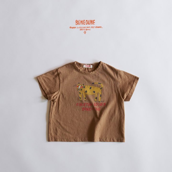 [Bone Oune] Red Cheek Cheetah T-Shirts