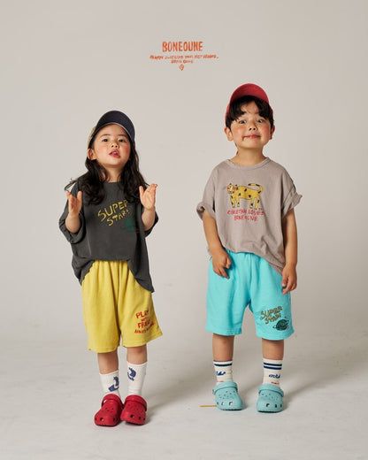 Red Cheek Cheetah T-Shirts [Cocoa/XS(1-2yr)]