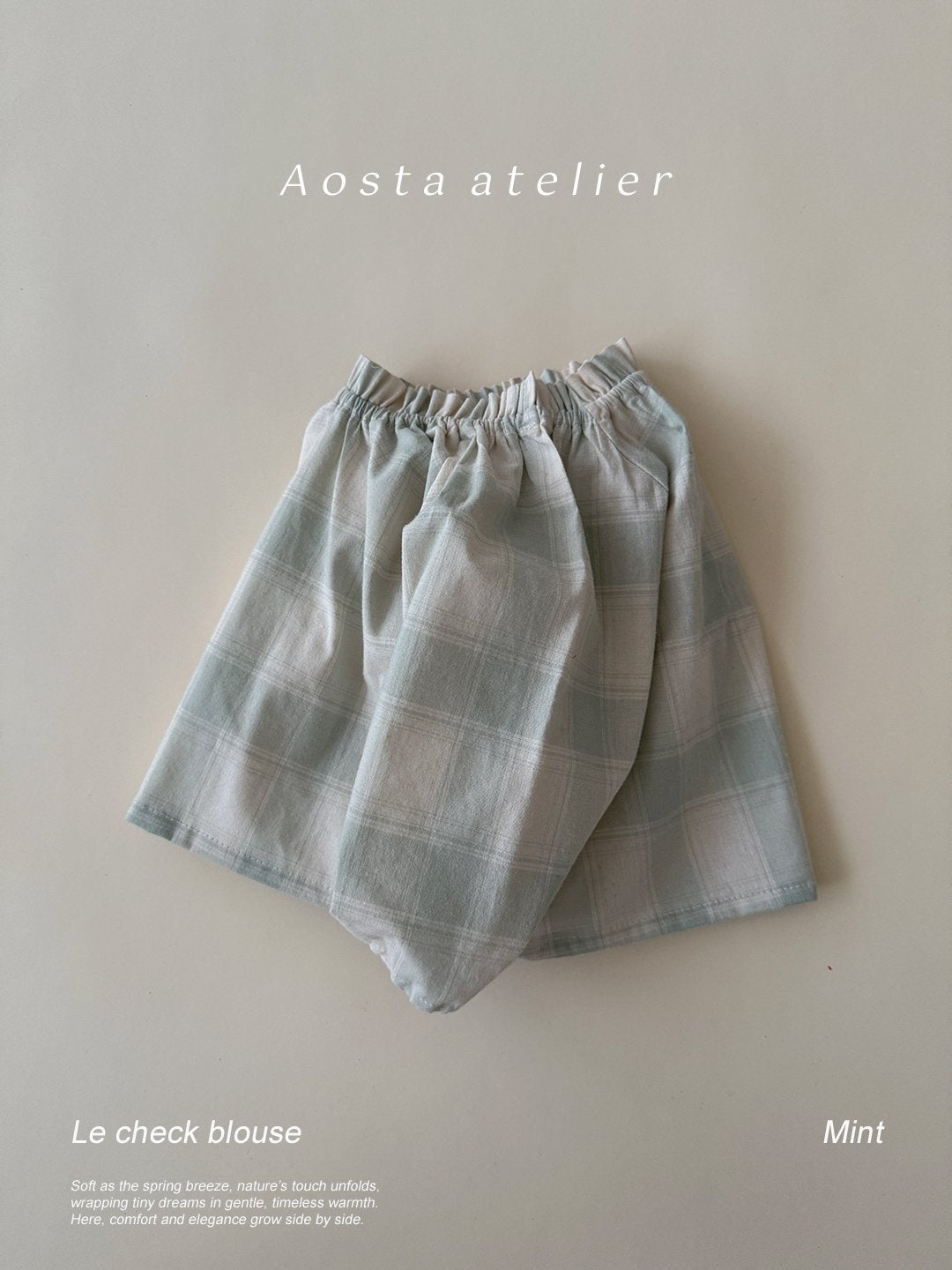 [PRE-ORDER] Le Check Blouse