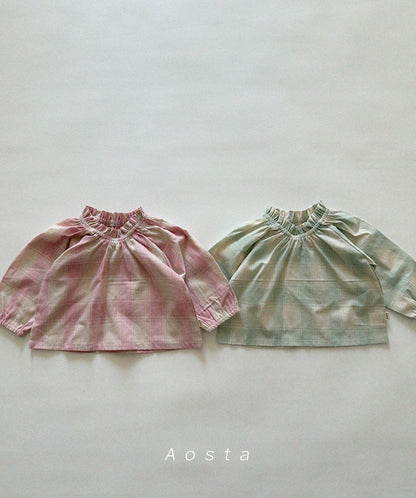 [PRE-ORDER] Le Check Blouse