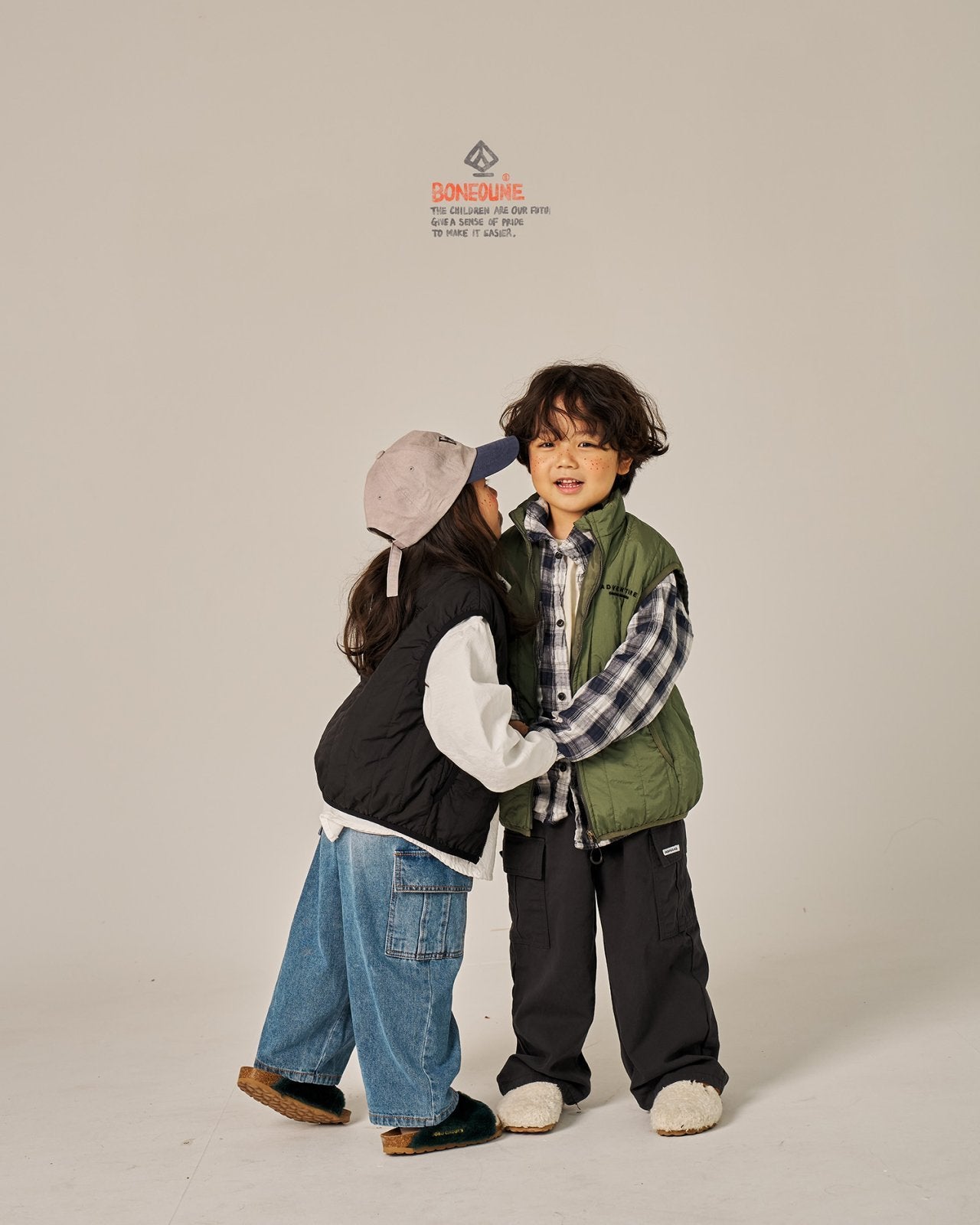 Double Check Shirts [Dark Navy/XS(1-2yr)]
