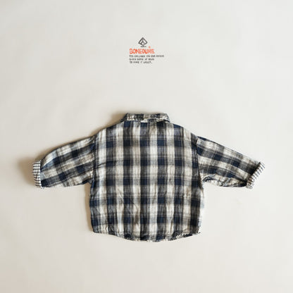 Double Check Shirts [Dark Navy/XS(1-2yr)]