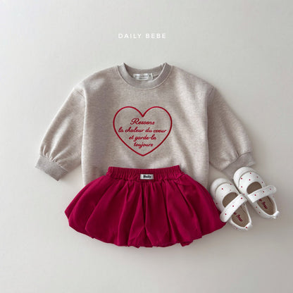 [PRE-ORDER] Heart Embroidery Sweatshirts