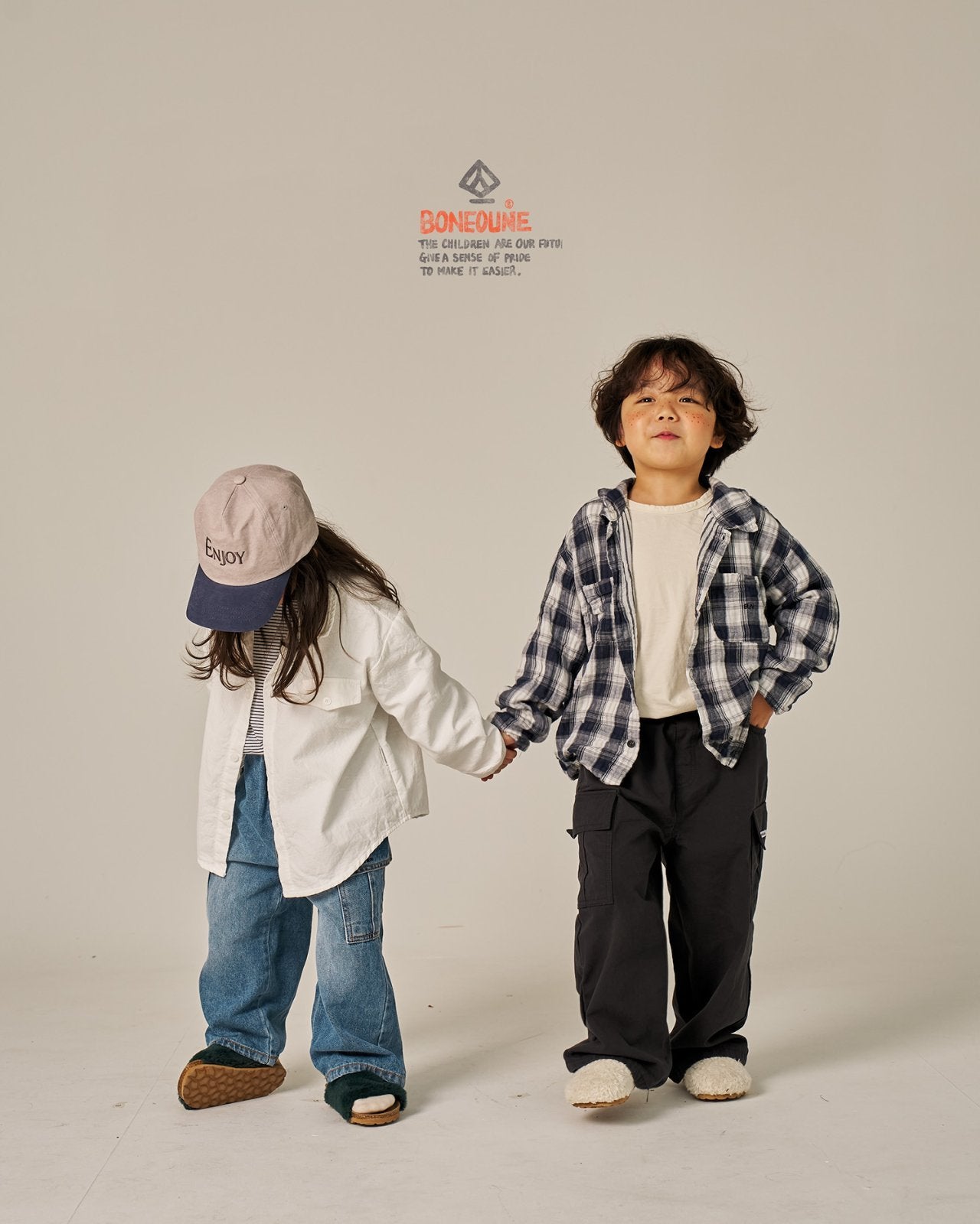 Double Check Shirts [Dark Navy/XS(1-2yr)]