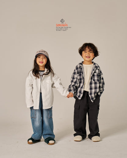 Double Check Shirts [Dark Navy/XS(1-2yr)]
