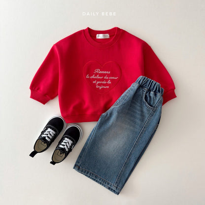 [PRE-ORDER] Heart Embroidery Sweatshirts