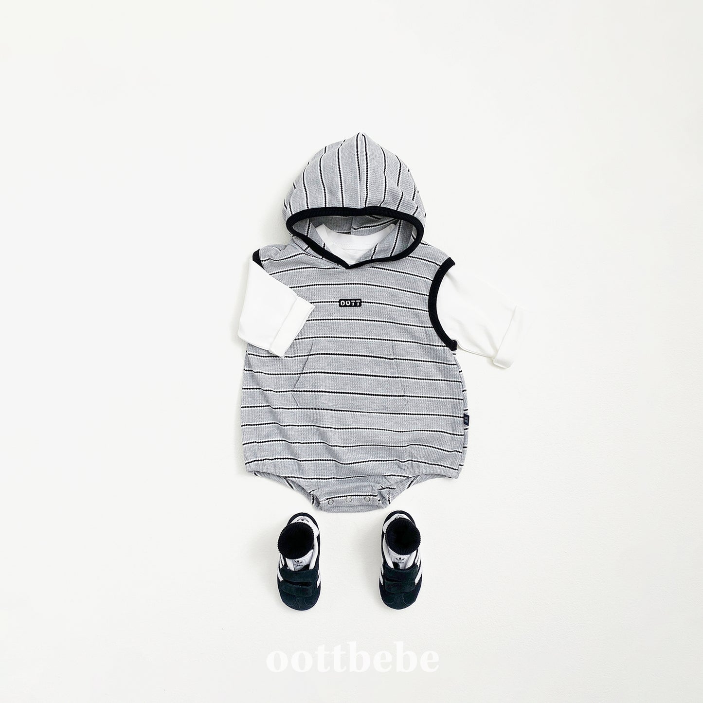 [PRE-ORDER] Urban Stripe Hoodie Body Suit