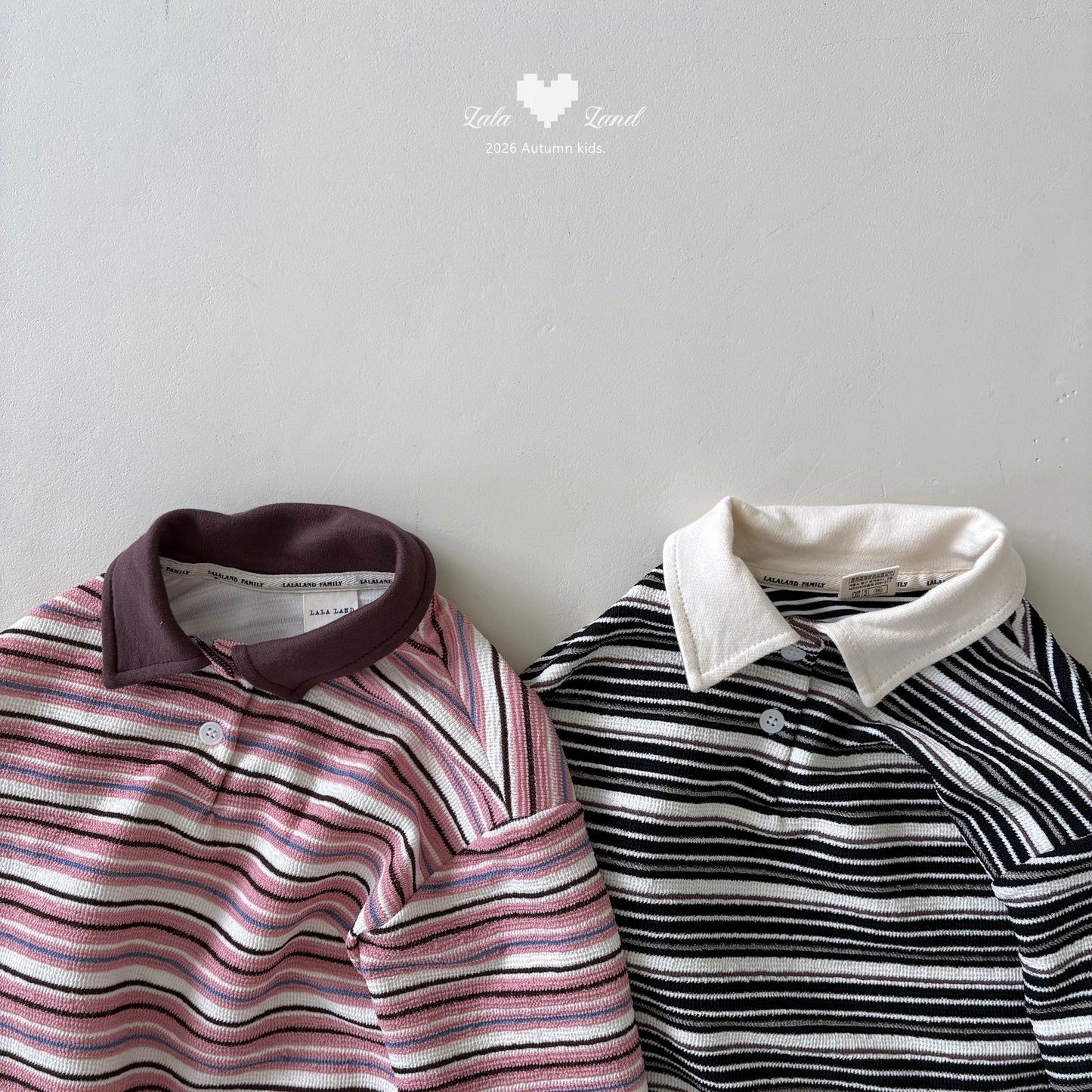 [PRE-ORDER] Pigment Stripe Collar T-Shirts