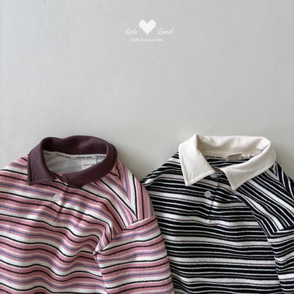 [PRE-ORDER] Pigment Stripe Collar T-Shirts