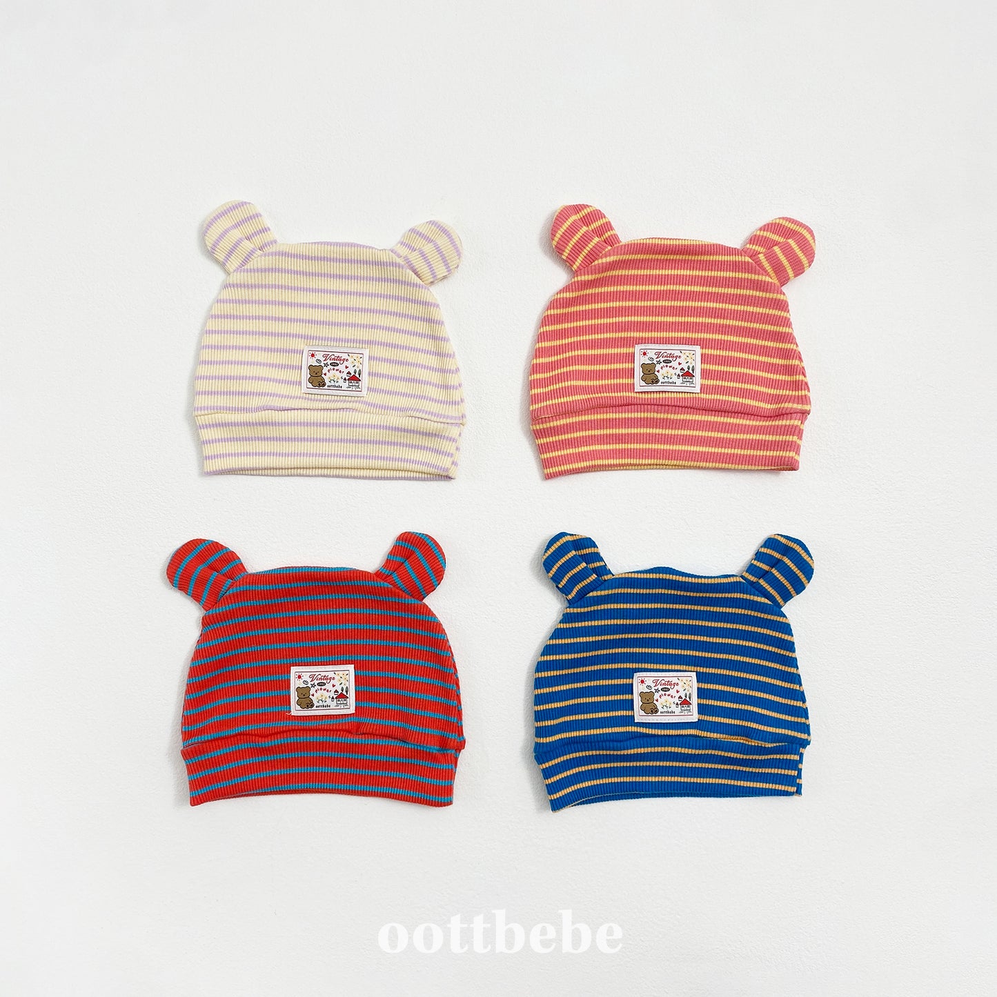 [PRE-ORDER] Macaroon Bear Baby Beanie