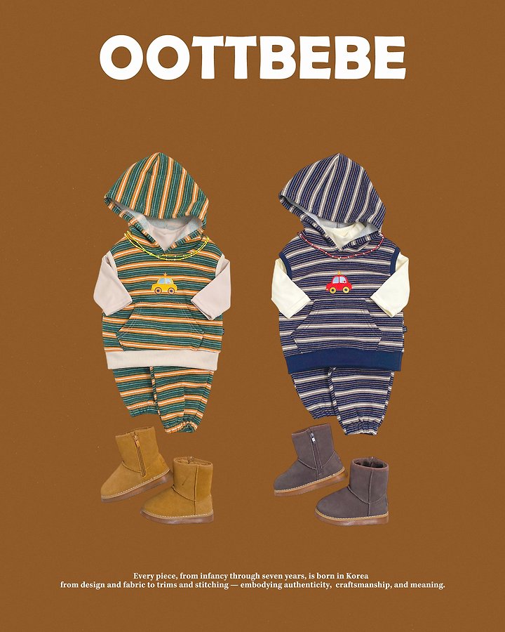 [PRE-ORDER] Little Car Vest Bottom Set