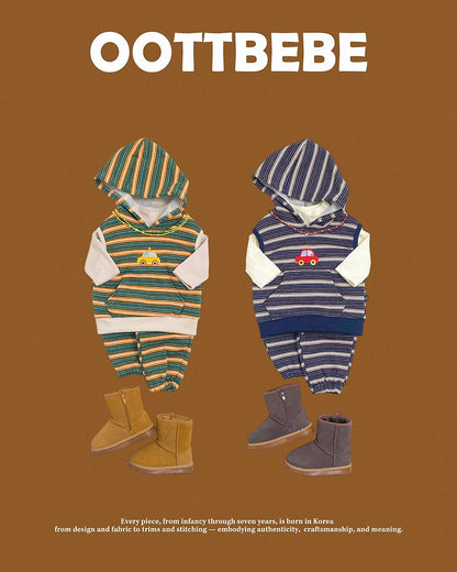 [PRE-ORDER] Little Car Vest Bottom Set