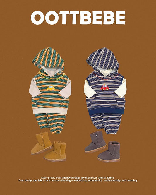 [PRE-ORDER] Little Car Vest Bottom Set