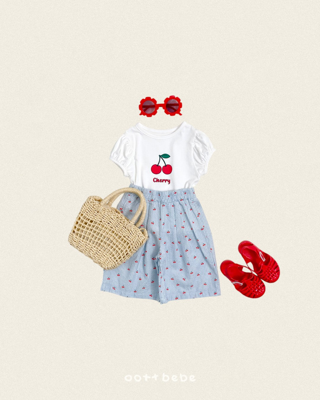 [PRE-ORDER] Cherry Stripe Pants