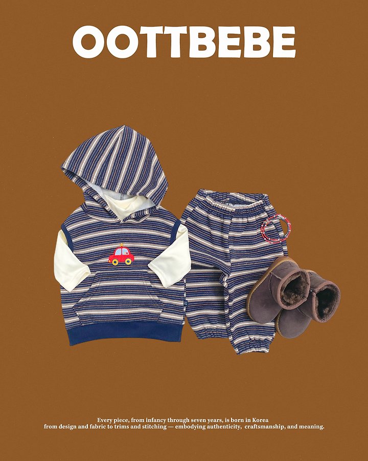 [PRE-ORDER] Little Car Vest Bottom Set