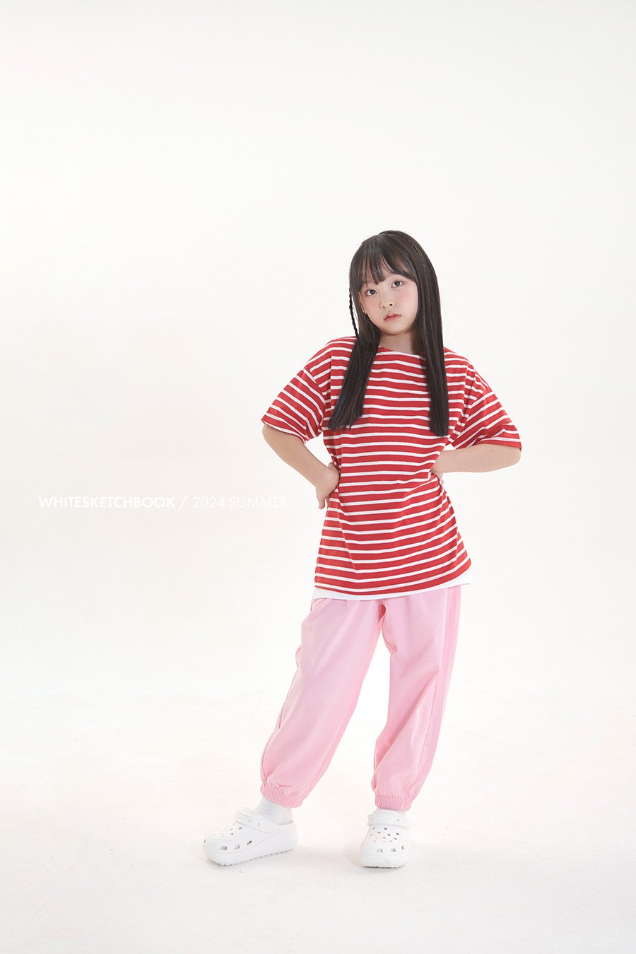 Saint T-Shirts [Ivory-Red/5/S(2-3yr)]