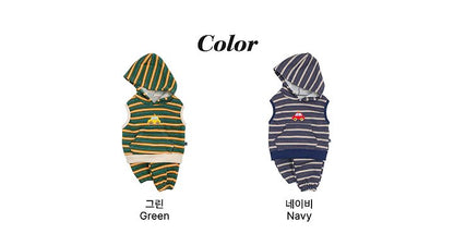 [PRE-ORDER] Little Car Vest Bottom Set