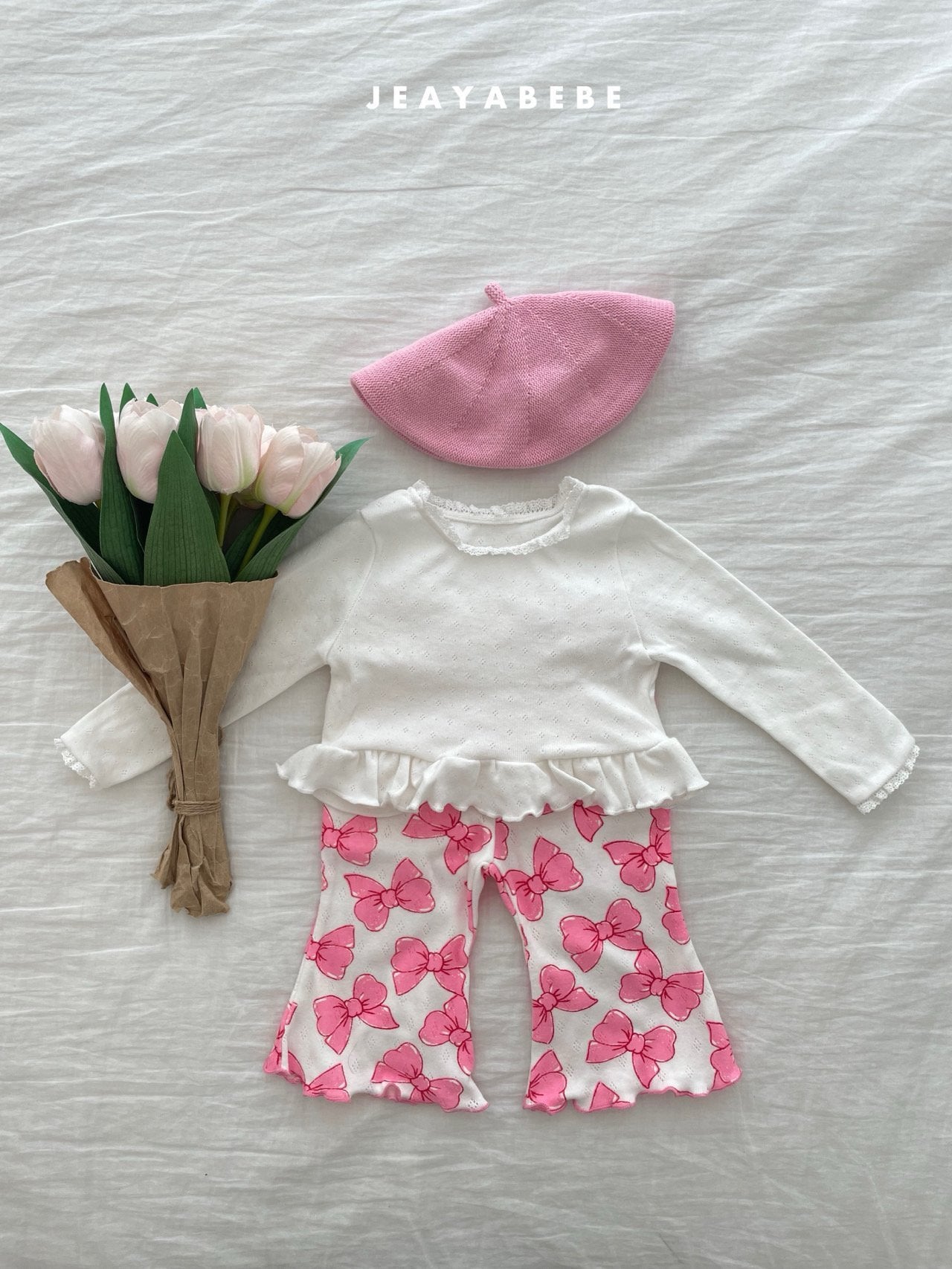 [PRE-ORDER] Eyelet Boot-Cut Pants