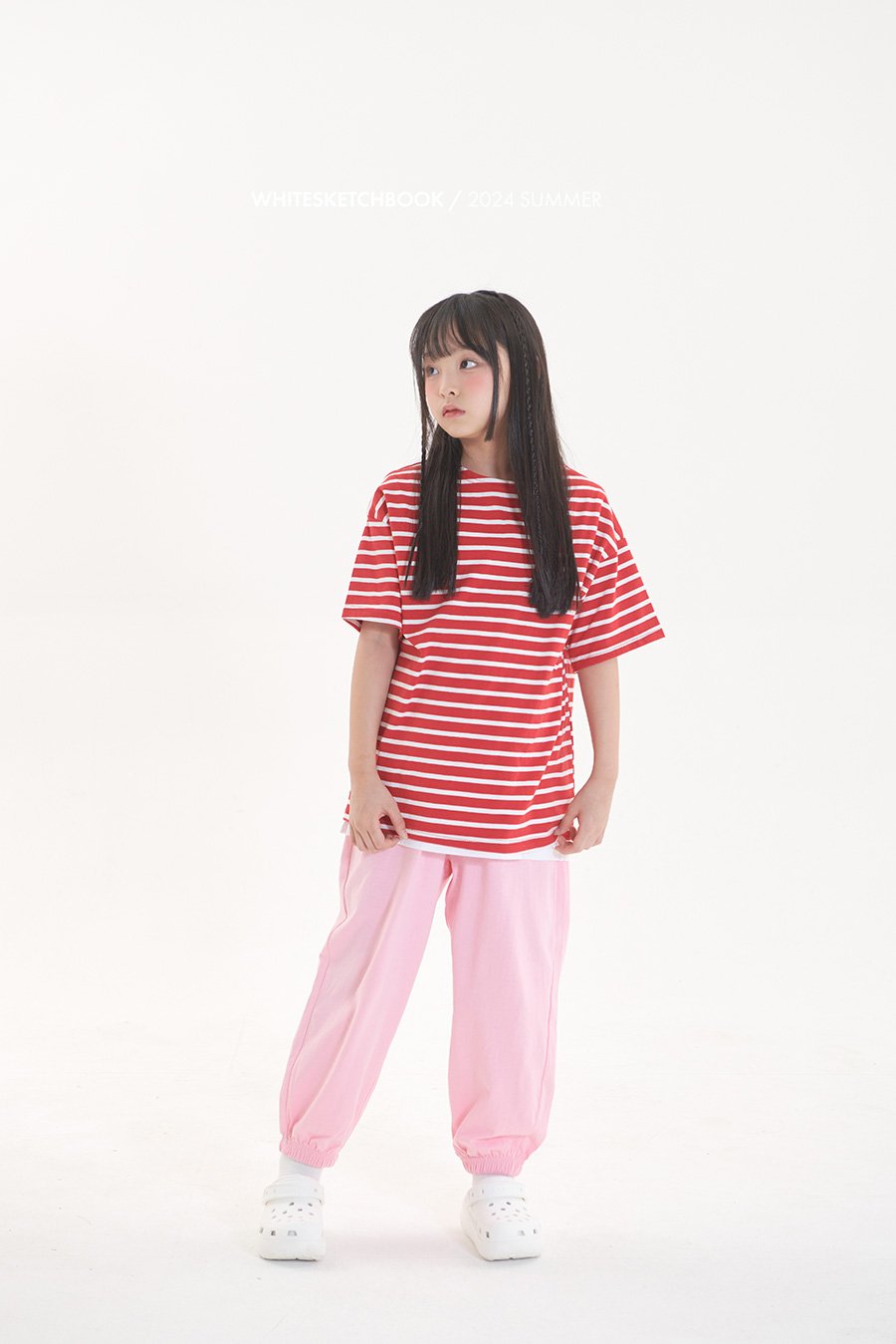 Saint T-Shirts [Ivory-Red/5/S(2-3yr)]