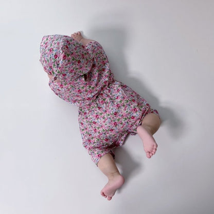[PRE-ORDER] Floral Body Suit + Bonnet Set