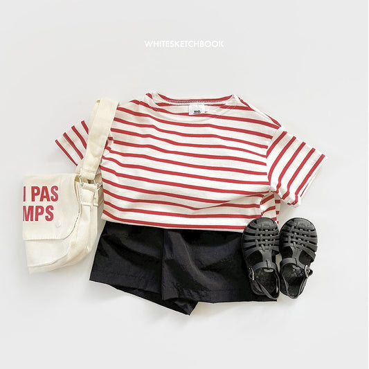 Saint T-Shirts [Ivory-Red/5/S(2-3yr)]
