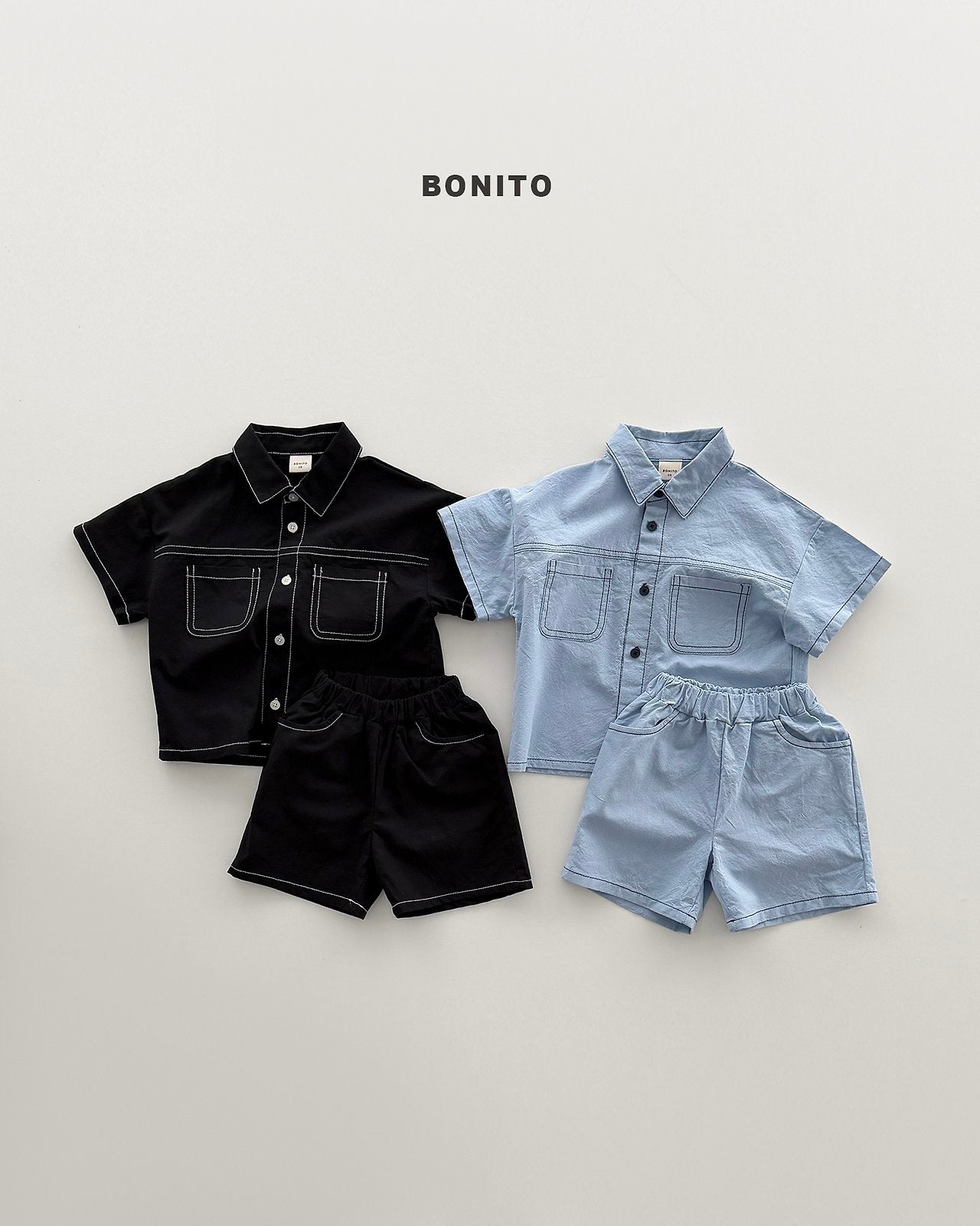 [PRE-ORDER] Two Pocket Linen Top Bottom Set