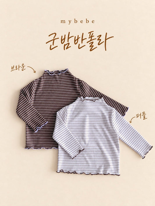 [PRE-ORDER] Stripe Half Turtleneck T-Shirts