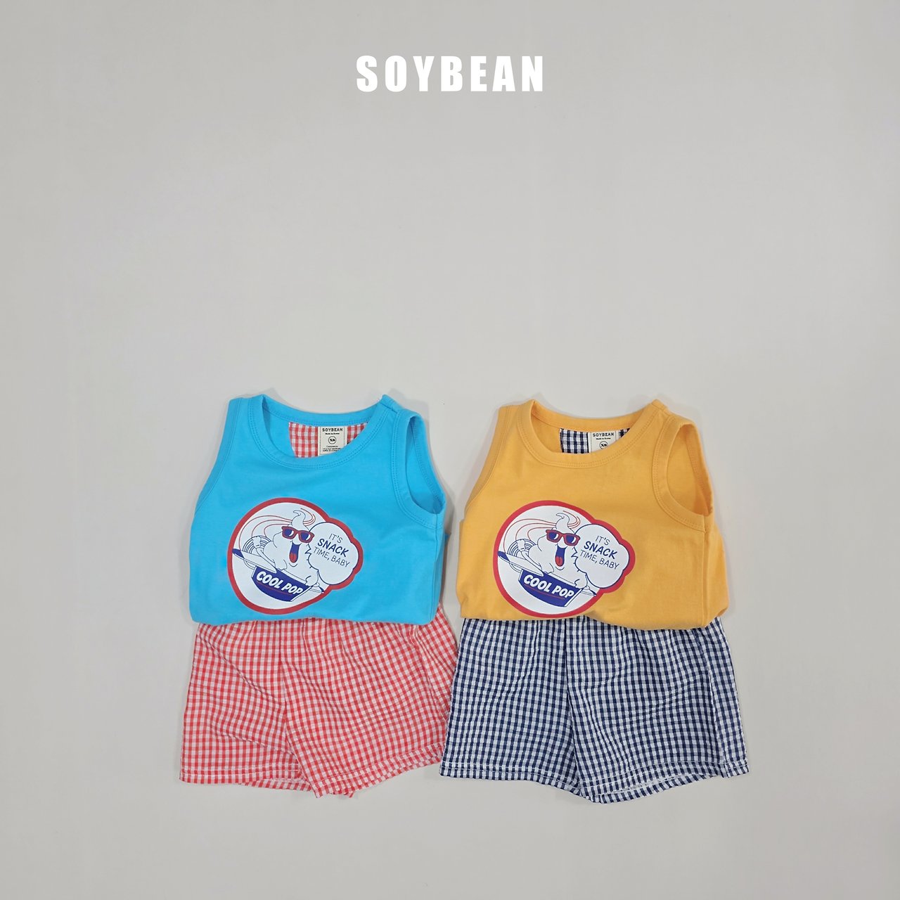 [PRE-ORDER] Cool Pop Check Top Bottom Set