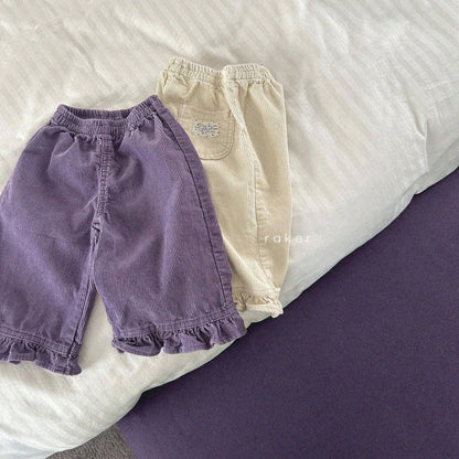 [PRE-ORDER] Lovely Corduroy Frill Pants