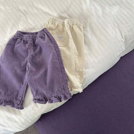 [PRE-ORDER] Lovely Corduroy Frill Pants