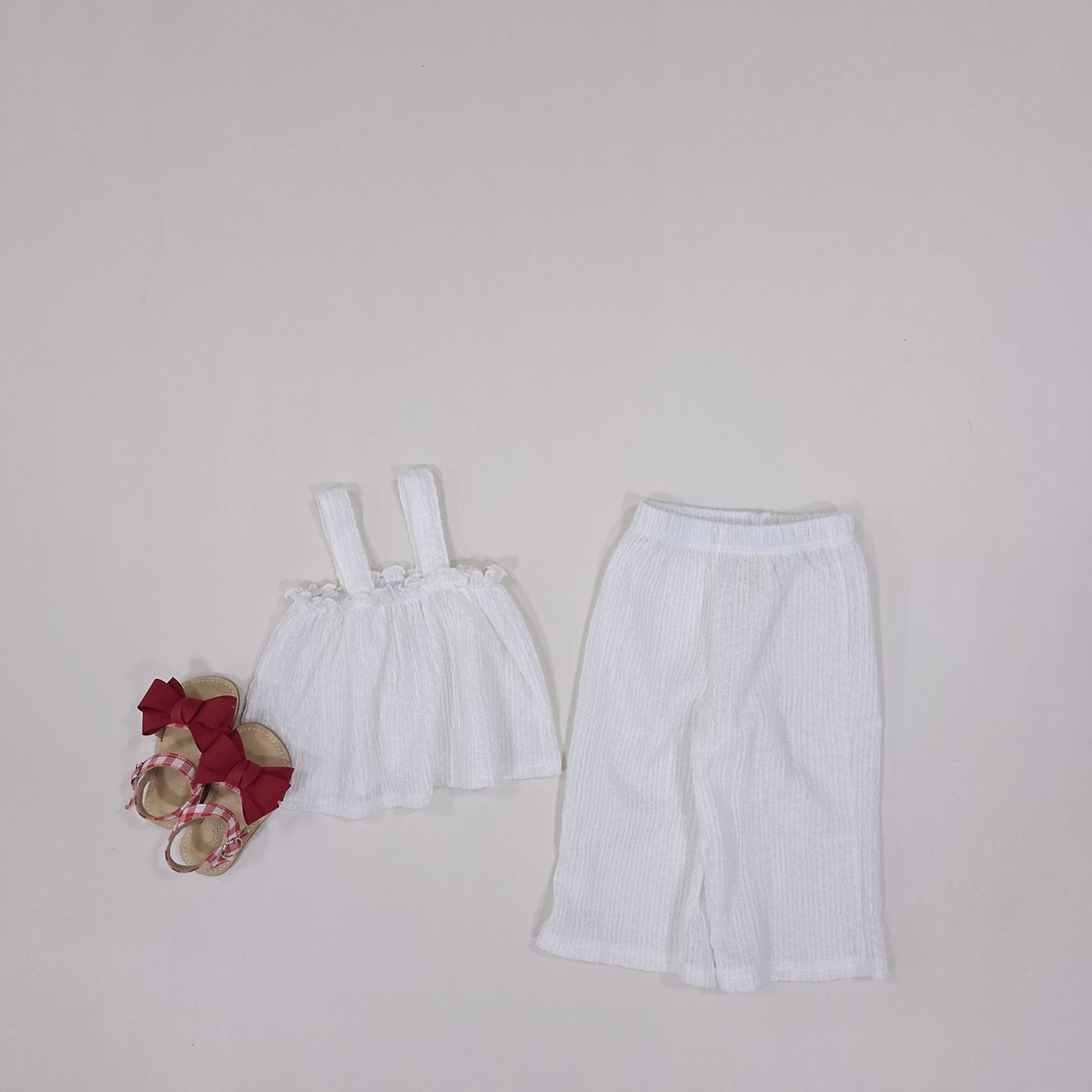 [PRE-ORDER] Frill Top Wide Bottom Set