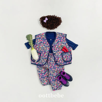 [Limit Time Order] Grandma Vest Bottom Set