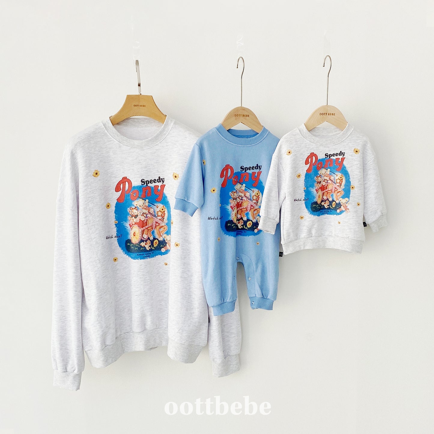 [PRE-ORDER] Pony Sweatshirts (Mom&Dad Couple)