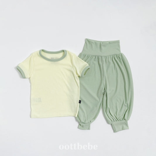 Ice Cream Home Wear Set [Lime/M(3-4yr)]