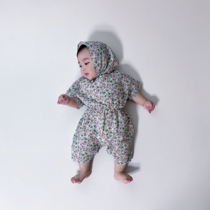[PRE-ORDER] Floral Body Suit + Bonnet Set